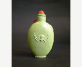 Snuff Bottles : Snuff Bottle porcelain  Wang Bingrong style- Middle 19th century-