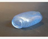 Snuff Bottles : Nice snuff bottle glass light blue transparent  - 1750/1820 -