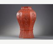 Polychrome : Rare vase Yixing ware  - Circa 1700/1750