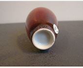 Polychrome : vase miniature emaillé en rouge de cuivre Chine 18/19em siècle