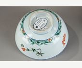 Polychrome : pair bowl Famille verte porcelain with fish  - Kangxi period 1662/1722