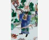 Polychrome :  dish "Famille Verte" Kangxi Period 1662/1722