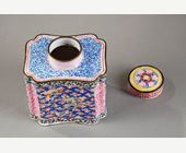 Works of Art : teabox Canton enamels on copper - Qianlong period 1736/1795