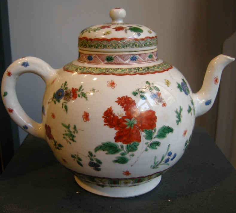 Polychrome : Important punchpot  porcelain famille verte - Kangxi period 1662/1722  