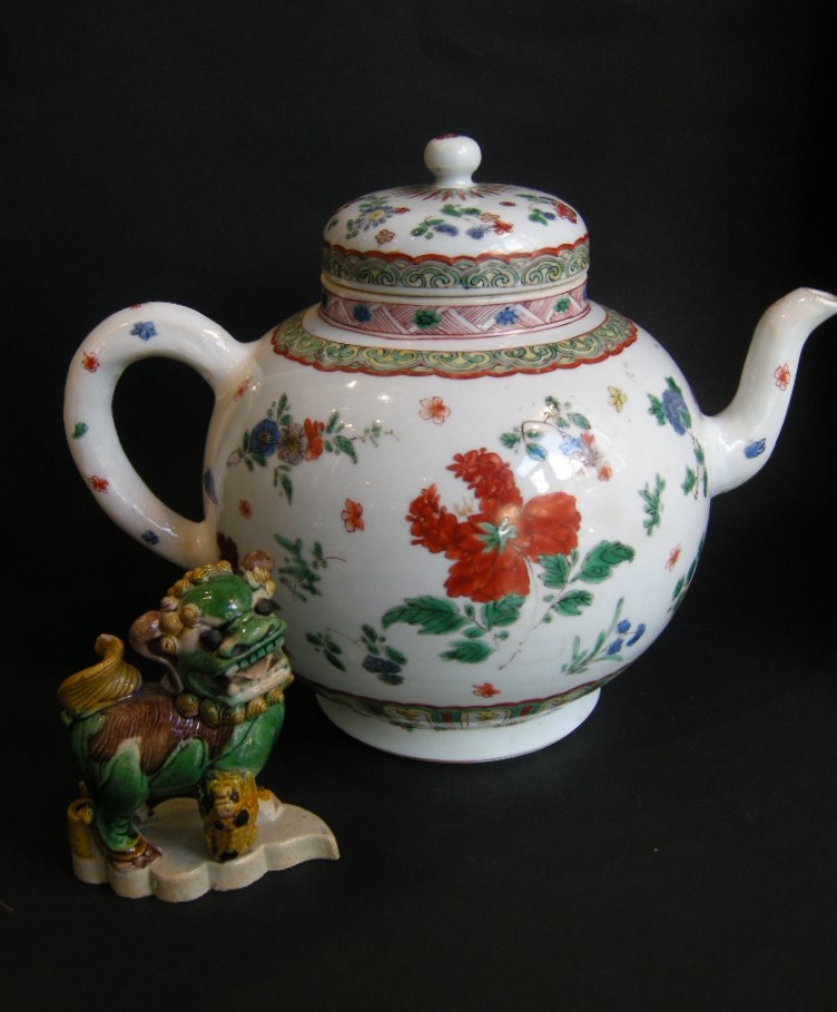 Polychrome : Important punchpot  porcelain famille verte - Kangxi period 1662/1722  