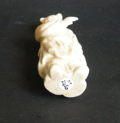 Blue White : small figure (monk) blanc de Chine porcelain - Dehua kilns Fujian province - Kangxi period 1662/1722