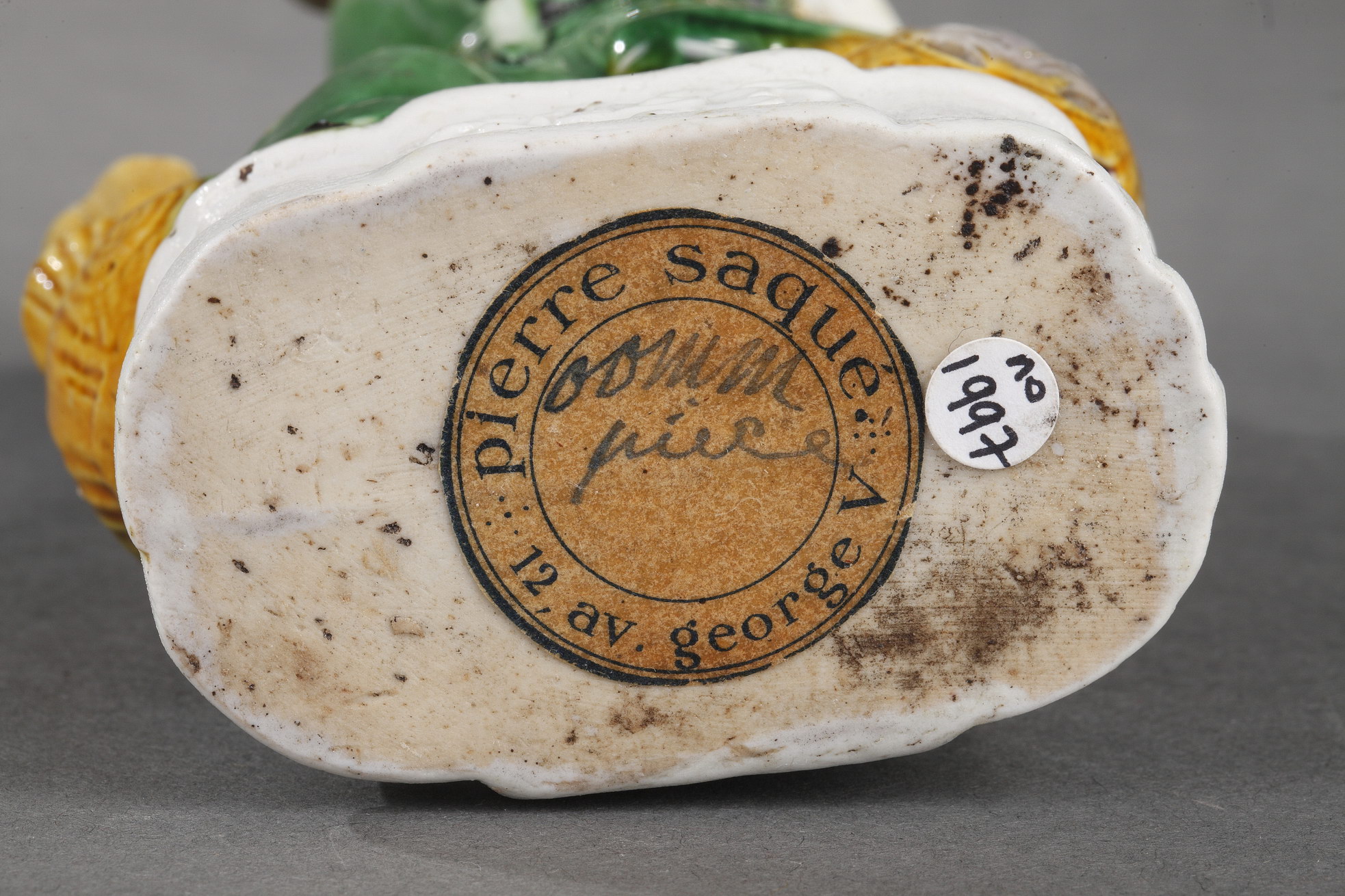 Polychrome : Fo dog biscuit "famille verte"  ears move - Kangxi period 1662/1722