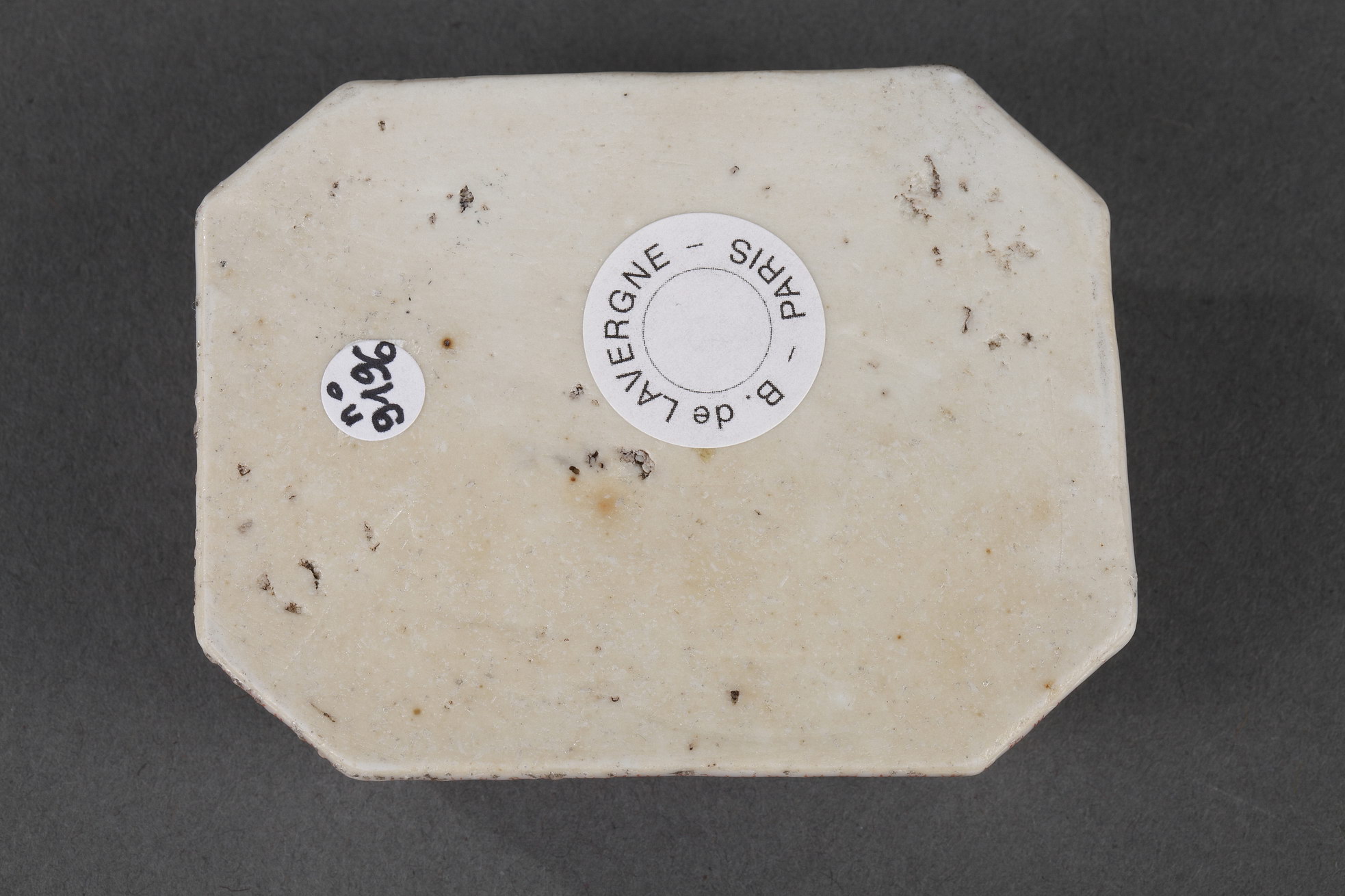 Polychrome : Pair of salt cellar porcelain Famille Rose - Qianlong period 1736/1795