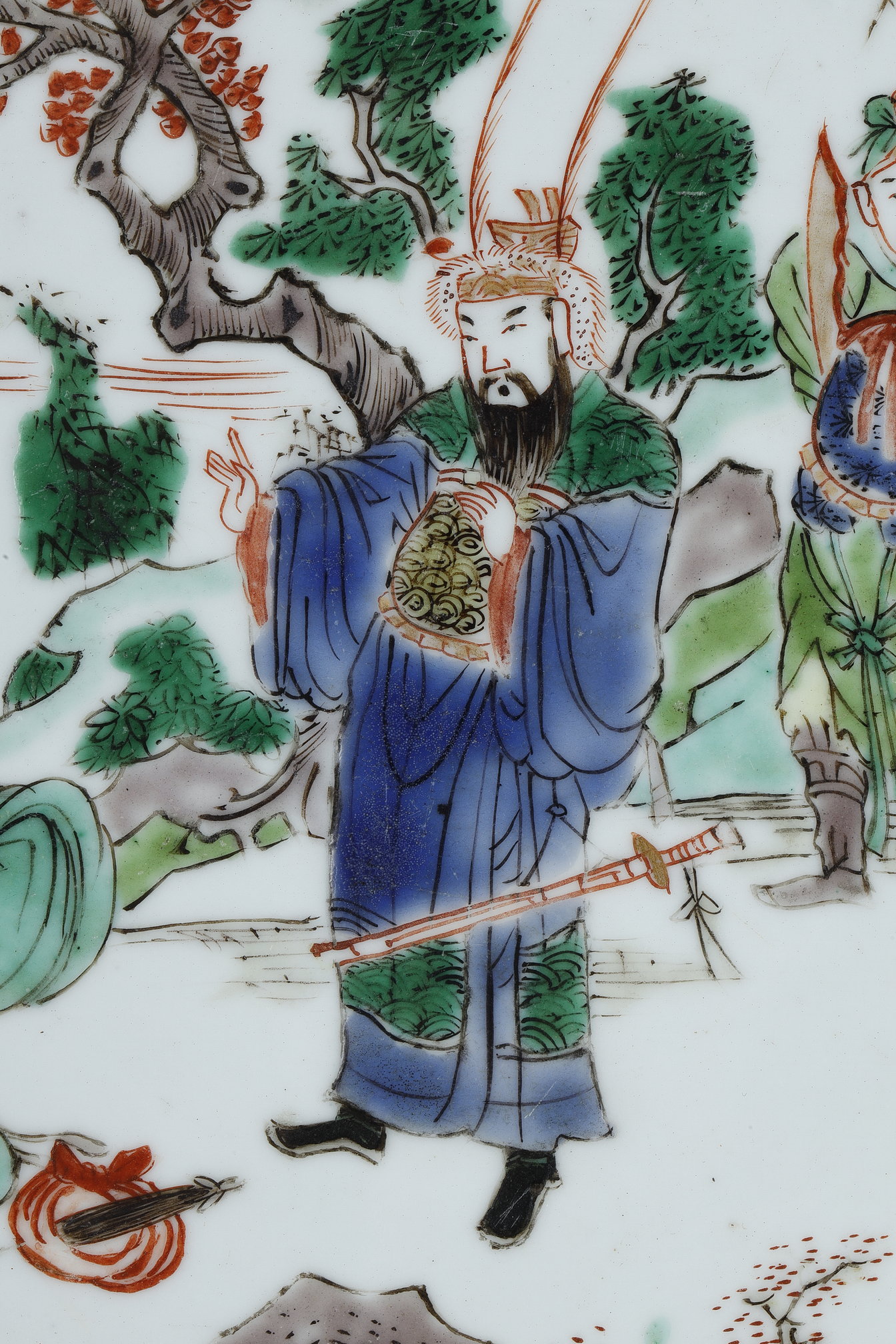 Polychrome :  dish "Famille Verte" Kangxi Period 1662/1722